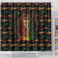Guyana One Love Reggae Lion Shower Curtain Caribbean Reggae Spirit