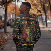 Personalized Guyana One Love Reggae Lion Sweatshirt Caribbean Reggae Spirit