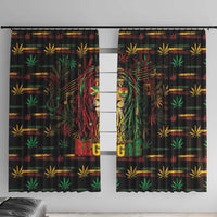 Guyana One Love Reggae Lion Window Curtain Caribbean Reggae Spirit