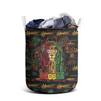 Puerto Rico One Love Reggae Lion Laundry Basket Caribbean Reggae Spirit