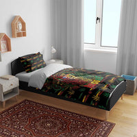 Puerto Rico One Love Reggae Lion Bedding Set Caribbean Reggae Spirit