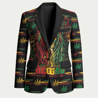 Personalized Puerto Rico One Love Reggae Lion Blazer Caribbean Reggae Spirit