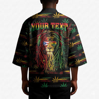 Personalized Puerto Rico One Love Reggae Lion Kimono Caribbean Reggae Spirit
