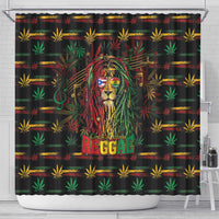 Puerto Rico One Love Reggae Lion Shower Curtain Caribbean Reggae Spirit