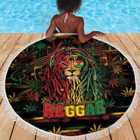 Trinidad and Tobago One Love Reggae Lion Beach Blanket Caribbean Reggae Spirit