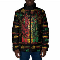 Personalized Trinidad and Tobago One Love Reggae Lion Padded Jacket Caribbean Reggae Spirit