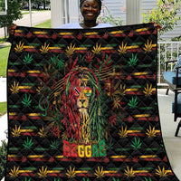 Trinidad and Tobago One Love Reggae Lion Quilt Caribbean Reggae Spirit