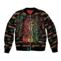 Personalized Trinidad and Tobago One Love Reggae Lion Sleeve Zip Bomber Jacket Caribbean Reggae Spirit