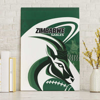 Rugby Zimbabwe Canvas Wall Art Sables Is The Champion - Wonder Print Shop