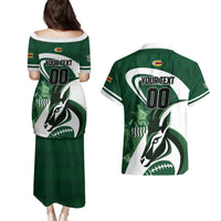 Custom Rugby Zimbabwe Couples Matching Puletasi and Hawaiian Shirt Sables Is The Champion - Wonder Print Shop