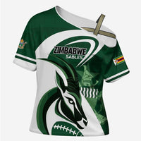 Custom Rugby Zimbabwe Cross Shoulder Shirt Sables Is The Champion - Wonder Print Shop