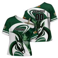 Custom Rugby Zimbabwe Cross Shoulder Shirt Sables Is The Champion - Wonder Print Shop