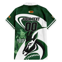 Custom Rugby Zimbabwe Family Matching Long Sleeve Bodycon Dress and Hawaiian Shirt Sables Is The Champion - Wonder Print Shop