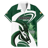 Custom Rugby Zimbabwe Family Matching Mermaid Dress and Hawaiian Shirt Sables Is The Champion - Wonder Print Shop