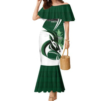 Custom Rugby Zimbabwe Family Matching Mermaid Dress and Hawaiian Shirt Sables Is The Champion - Wonder Print Shop
