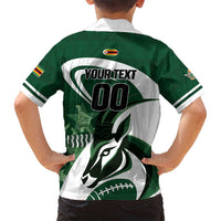 Custom Rugby Zimbabwe Family Matching Off Shoulder Short Dress and Hawaiian Shirt Sables Is The Champion - Wonder Print Shop