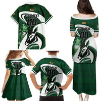 Custom Rugby Zimbabwe Family Matching Puletasi and Hawaiian Shirt Sables Is The Champion - Wonder Print Shop