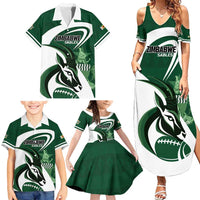 Custom Rugby Zimbabwe Family Matching Summer Maxi Dress and Hawaiian Shirt Sables Is The Champion - Wonder Print Shop