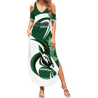 Custom Rugby Zimbabwe Family Matching Summer Maxi Dress and Hawaiian Shirt Sables Is The Champion - Wonder Print Shop