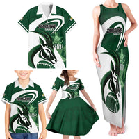 Custom Rugby Zimbabwe Family Matching Tank Maxi Dress and Hawaiian Shirt Sables Is The Champion - Wonder Print Shop