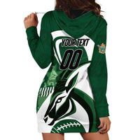 Custom Rugby Zimbabwe Hoodie Dress Sables Is The Champion - Wonder Print Shop