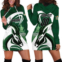 Custom Rugby Zimbabwe Hoodie Dress Sables Is The Champion - Wonder Print Shop