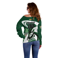 Custom Rugby Zimbabwe Off Shoulder Sweater Sables Is The Champion - Wonder Print Shop