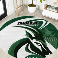 Rugby Zimbabwe Round Carpet Sables Is The Champion - Wonder Print Shop