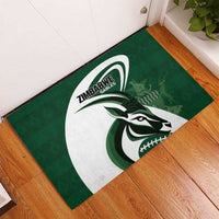 Rugby Zimbabwe Rubber Doormat Sables Is The Champion - Wonder Print Shop
