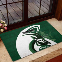 Rugby Zimbabwe Rubber Doormat Sables Is The Champion - Wonder Print Shop