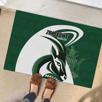 Rugby Zimbabwe Rubber Doormat Sables Is The Champion - Wonder Print Shop