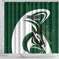 Rugby Zimbabwe Shower Curtain Sables Is The Champion - Wonder Print Shop