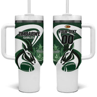 Custom Rugby Zimbabwe Tumbler With Handle Sables Is The Champion - Wonder Print Shop