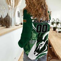 Custom Rugby Zimbabwe Women Casual Shirt Sables Is The Champion - Wonder Print Shop