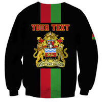 Personalised Malawi Sweatshirt With Coat Of Arms Flag Style - Wonder Print Shop