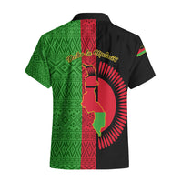 Malawi Hawaiian Shirt With Coat Of Arms Mix African Pattern - Wonder Print Shop