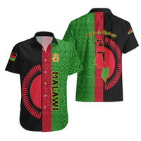 Malawi Hawaiian Shirt With Coat Of Arms Mix African Pattern - Wonder Print Shop