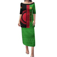 Malawi Puletasi With Coat Of Arms Mix African Pattern - Wonder Print Shop