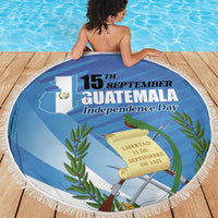 Guatemala Independence Day 1821 Beach Blanket Libre crezca fecundo - Wonder Print Shop