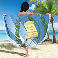 Guatemala Independence Day 1821 Beach Blanket Libre crezca fecundo - Wonder Print Shop