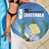 Guatemala Independence Day 1821 Beach Blanket Libre crezca fecundo - Wonder Print Shop