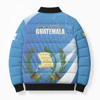 Guatemala Independence Day 1821 Bomber Puffer Jacket Libre crezca fecundo - Wonder Print Shop