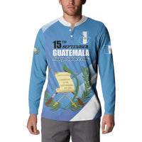 Guatemala Independence Day 1821 Button Sweatshirt Libre crezca fecundo - Wonder Print Shop