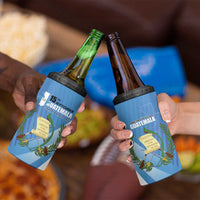 Guatemala Independence Day 1821 4 in 1 Can Cooler Tumbler Libre crezca fecundo - Wonder Print Shop