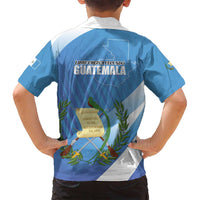 Guatemala Independence Day 1821 Family Matching Summer Maxi Dress and Hawaiian Shirt Libre crezca fecundo - Wonder Print Shop