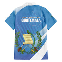 Guatemala Independence Day 1821 Family Matching Summer Maxi Dress and Hawaiian Shirt Libre crezca fecundo - Wonder Print Shop