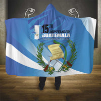 Guatemala Independence Day 1821 Hooded Blanket Libre crezca fecundo - Wonder Print Shop