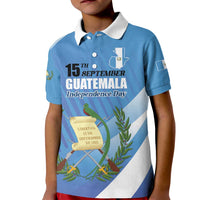 Guatemala Independence Day 1821 Kid Polo Shirt Libre crezca fecundo - Wonder Print Shop