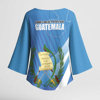 Guatemala Independence Day 1821 Kimono Sleeve Blouse Libre crezca fecundo - Wonder Print Shop