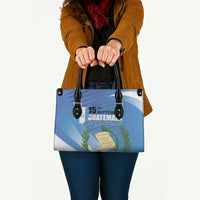 Guatemala Independence Day 1821 Leather Bag Libre crezca fecundo - Wonder Print Shop